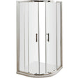 Hudson Reed Pacific Quadrant Shower Enclosure, Chrome, 6mm Glass AQU8