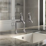 Ellsi Alton Traditional Bib Kitchen Taps With Cross Handles PEWTER ALT-03-PEW LS