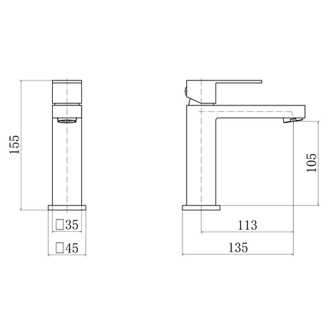 Ellsi Avon Mono Basin Mixer Tap Chrome AVO-01-CH LD