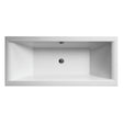 Nuie Asselby Square Double Ended Eternalite Acrylic Bath White BDE006
