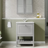 Old London Bexley 600mm Freestanding Vanity Unit & Basin, 1 Drawer Cool Grey BEX225Q LS1