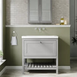 Old London Bexley 800mm Freestanding Vanity Unit & Basin, 1 Drawer Cool Grey BEX227K LS1