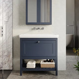 Old London Bexley 800mm Freestanding Vanity Unit & Basin, 1 Drawer Indigo Blue BEX327H LS1
