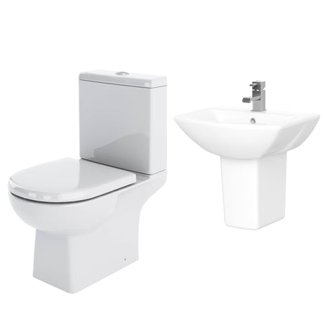 Nuie Asselby Toilet & Wall Hung Basin Suite BMASSYPK02