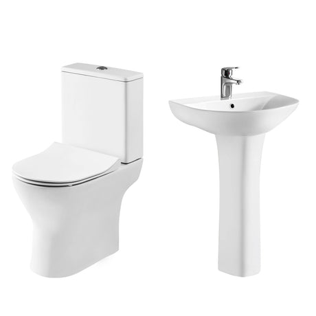 Nuie Freya Compact Rimless Toilet & Basin Suite BMFREYAPK01