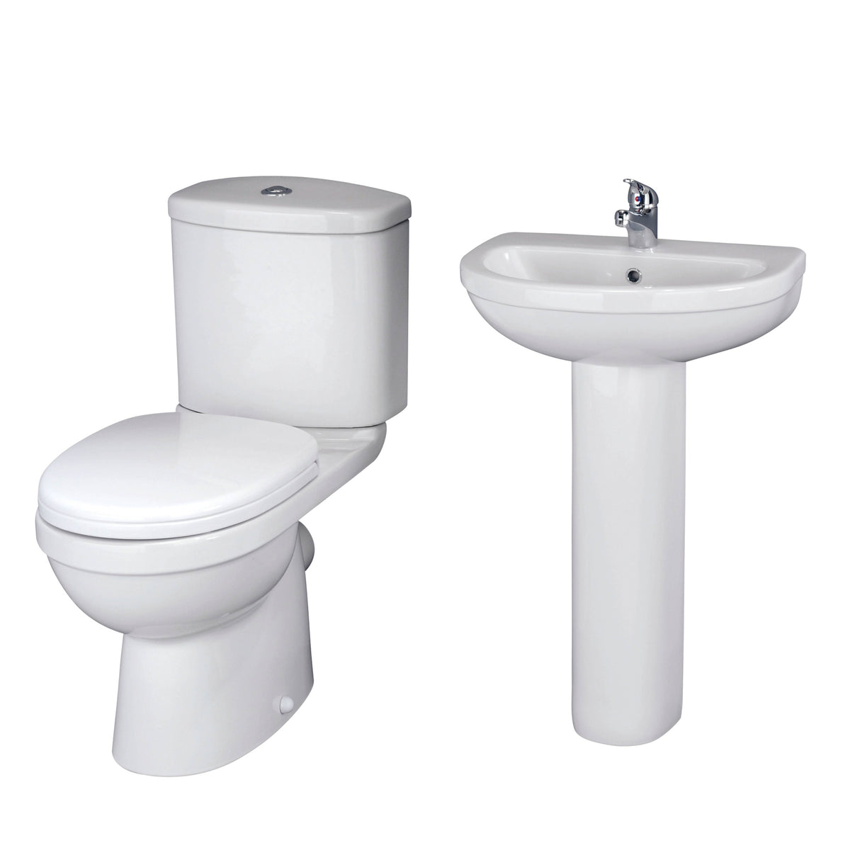Nuie Ivo Toilet & Basin Suite - 1 Tap Hole BMIVOPK01