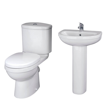 Nuie Ivo Toilet & Basin Suite - 1 Tap Hole BMIVOPK01