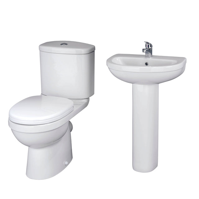Nuie Ivo Toilet & Basin Suite - 1 Tap Hole BMIVOPK01