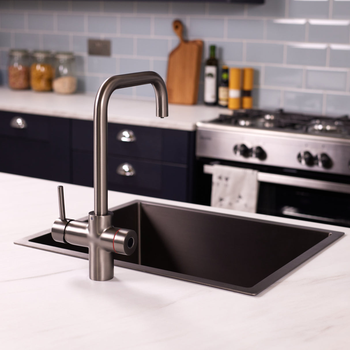 Ellsi Impromta Biometric Instant Boiling Water Tap With Boiler & Filter GUN METAL LS3
