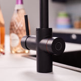 Ellsi Impromta Biometric Instant Boiling Water Tap With Boiler & Filter MATT BLACK LS38