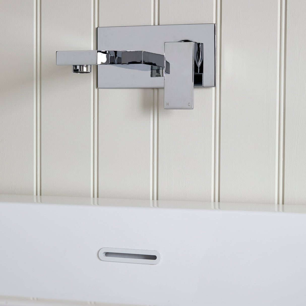 Bathmegastore Grace Acrylic Back To Wall Freestanding Bath L1700 x W800mm Polished White BMGRACE-BATH-WHITE-1700-WASTE-WHITE
 LS5