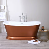 Bathmegastore Audrey Acrylic Freestanding Bath Metallic LS1