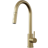 Ellsi Cato Pull-Out Single Lever Kitchen Mixer Tap BRUSHED BRASS CAT-01-BB_1