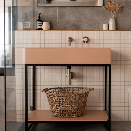basin set tiger bronze