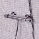 Ellsi Dew Thermostatic Bar Valve & Round Shower Set Chrome SK-08-CH LS2