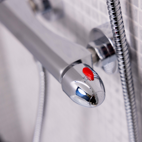 Ellsi Dew Thermostatic Bar Valve & Round Shower Set Chrome SK-08-CH LS2