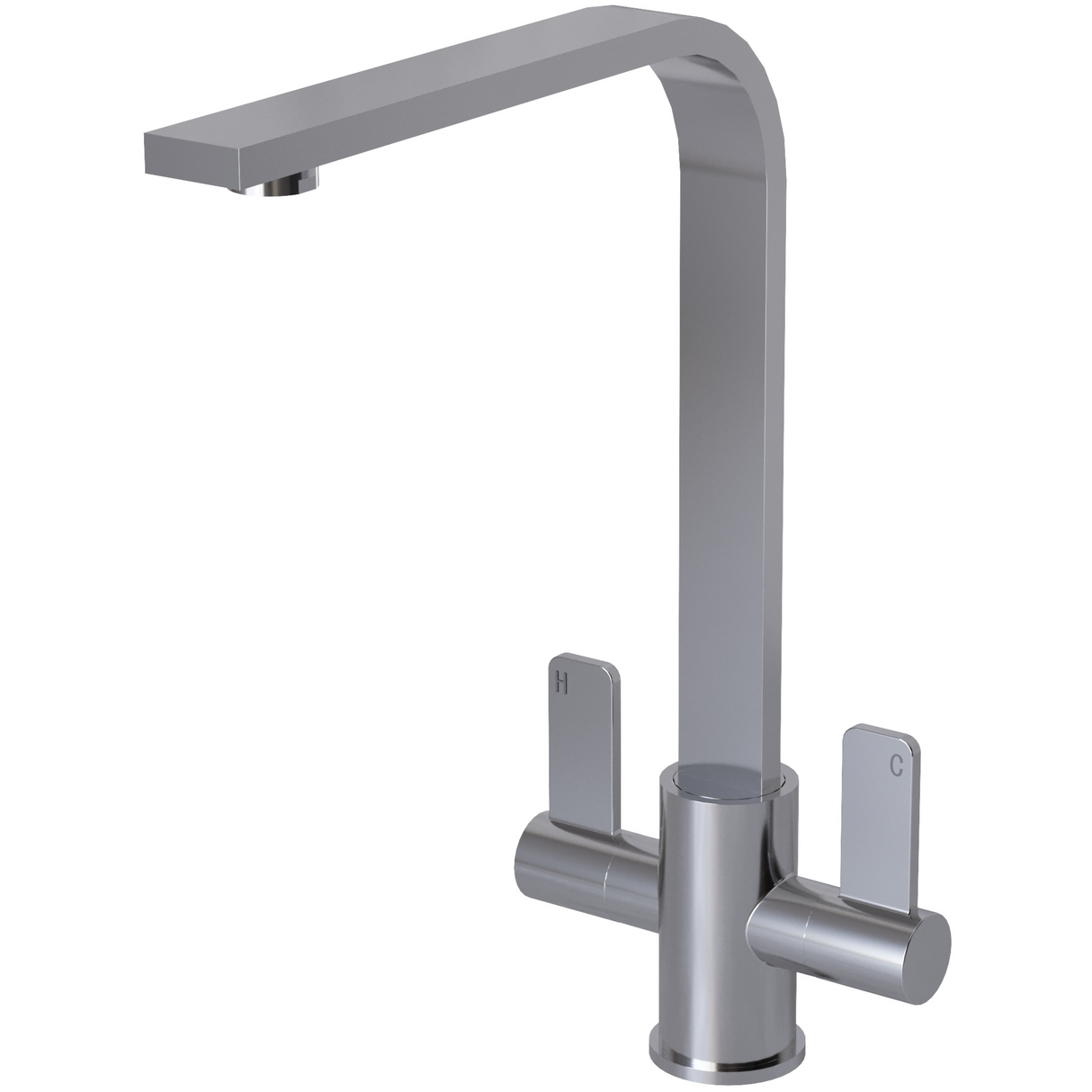 Ellsi Eben Twin Lever Kitchen Mixer Tap CHROME EBE-01-CH