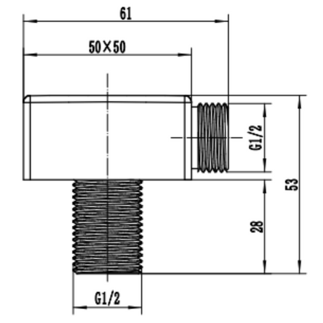Square Elbow Outlet Dimensions LD