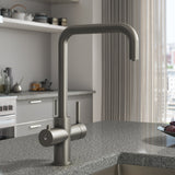 Ellsi Elise 3in1 Instant Boiling Water Tap With Boiler & Filter BRUSHED STEEL HWT-KIT-01-BS LS