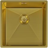 Ellsi Elite 1.0 Bowl Stainless Steel Undermount Kitchen Sink Brushed Gold 440mm x 440mm BRUSHED GOLD PDT-000026_1