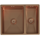 Ellsi Elite 1.5 Bowl Stainless Steel Undermount Kitchen Sink Brushed Copper 555mm x 440mm BRUSHED COPPER PDT-000444_1