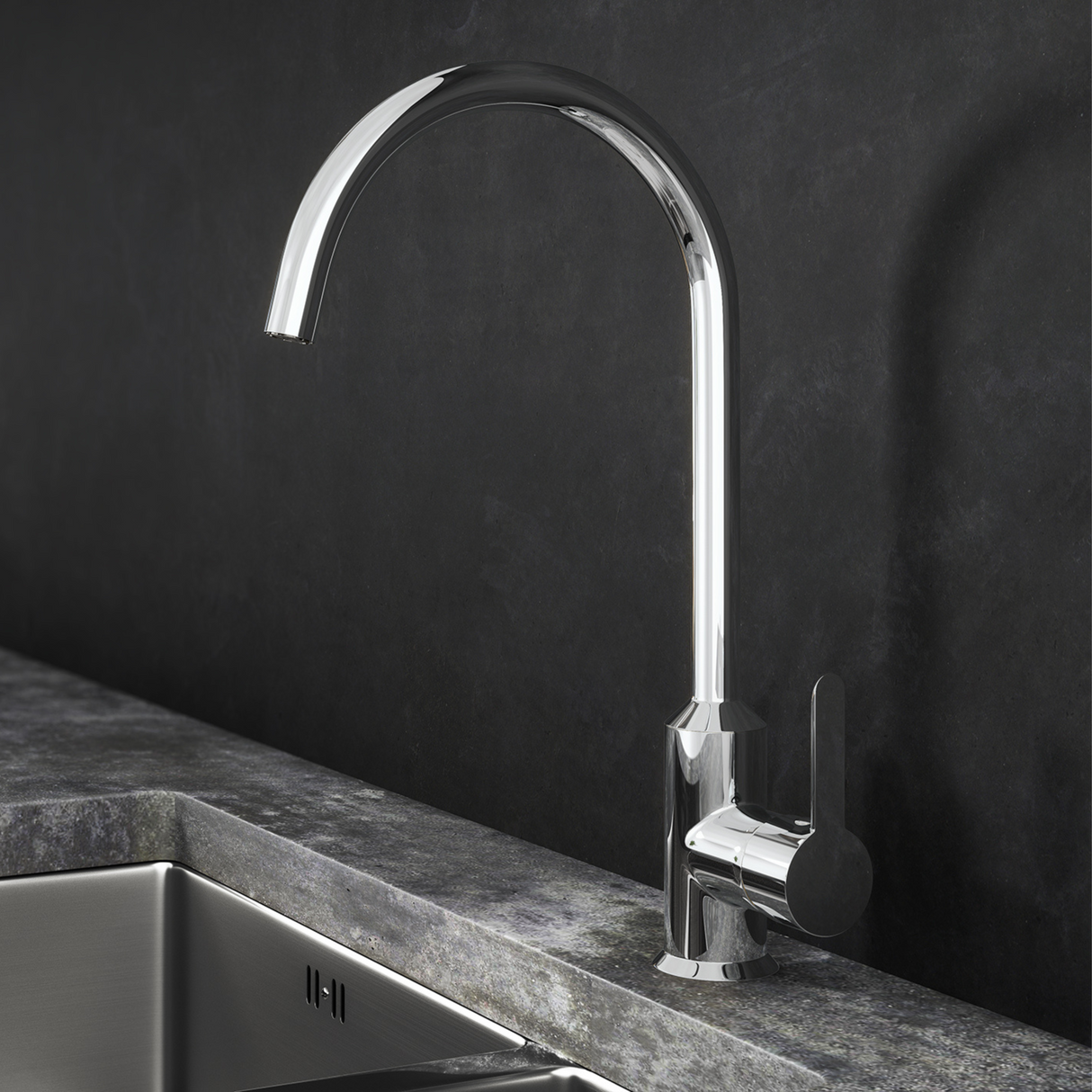 Ellsi Entice Cold Start Single Lever Kitchen Mixer Tap CHROME ENT-01-CH LS