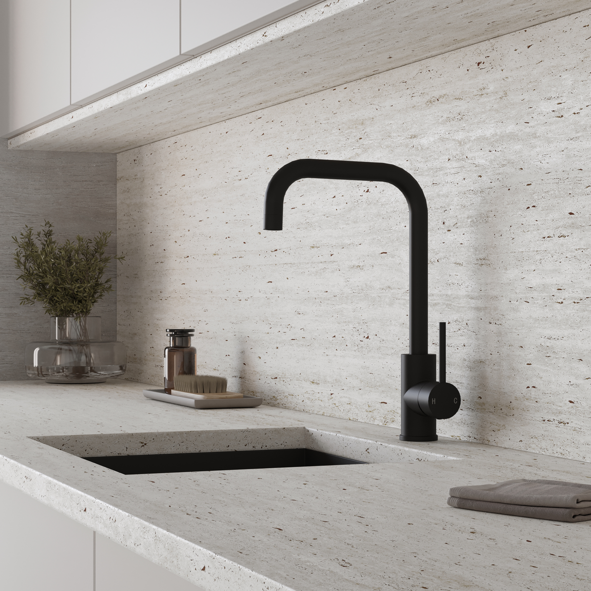 Ellsi Forma Single Lever Kitchen Mixer Tap MATT BLACK FOR-01-MB LS