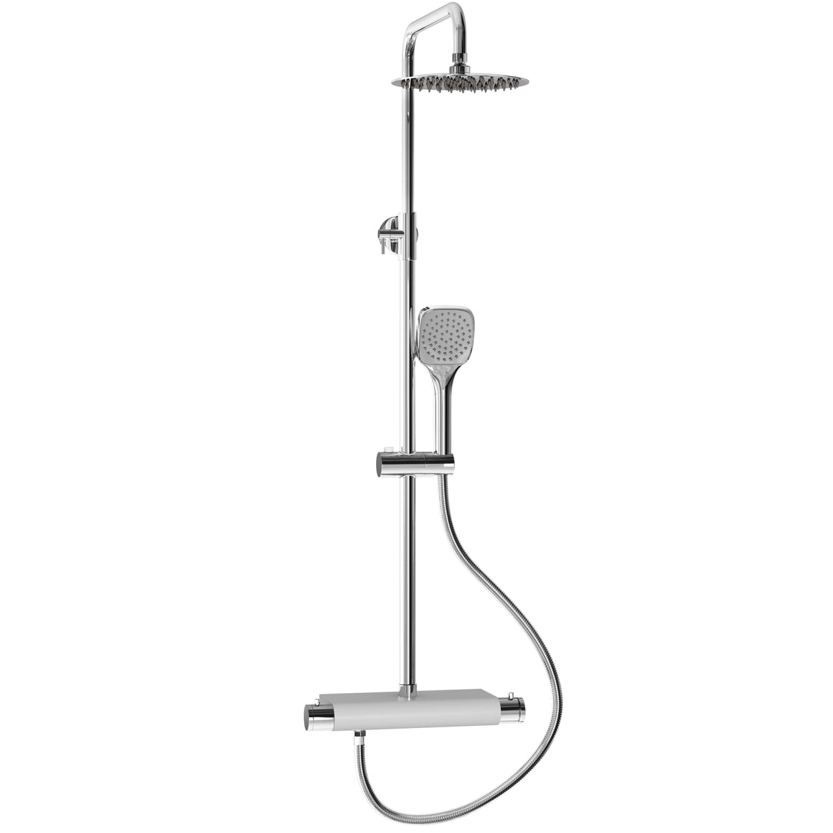 Ellsi Garda 2 Outlet Exposed Cool-Touch Thermostatic Shower Set Chrome SK-03-CH