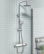 Ellsi Garda 2 Outlet Exposed Cool-Touch Thermostatic Shower Set Chrome SK-03-CH LS