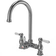 Ellsi Bishop Bridge 3in1 Instant Boiling Water Tap With Boiler & Filter - White Ceramic Levers CHROME HWT-KIT-03-CH
