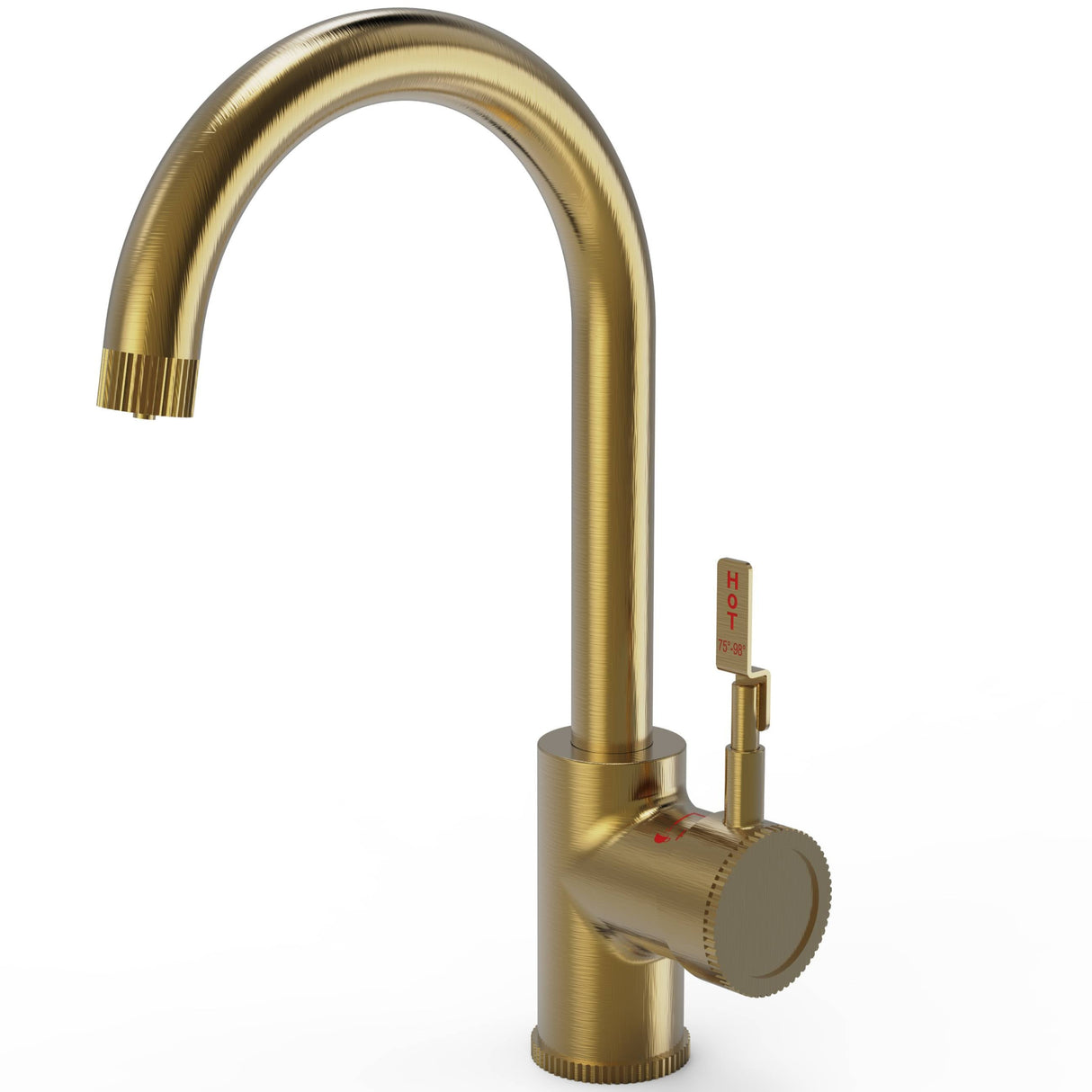Ellsi Firm Single Lever 3in1 Instant Boiling Water Tap With Boiler & Filter BRUSHED GOLD HWT-KIT-10-BG