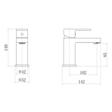 Ellsi Juno Mono Basin Mixer Tap Chrome JUN-01-CH LD