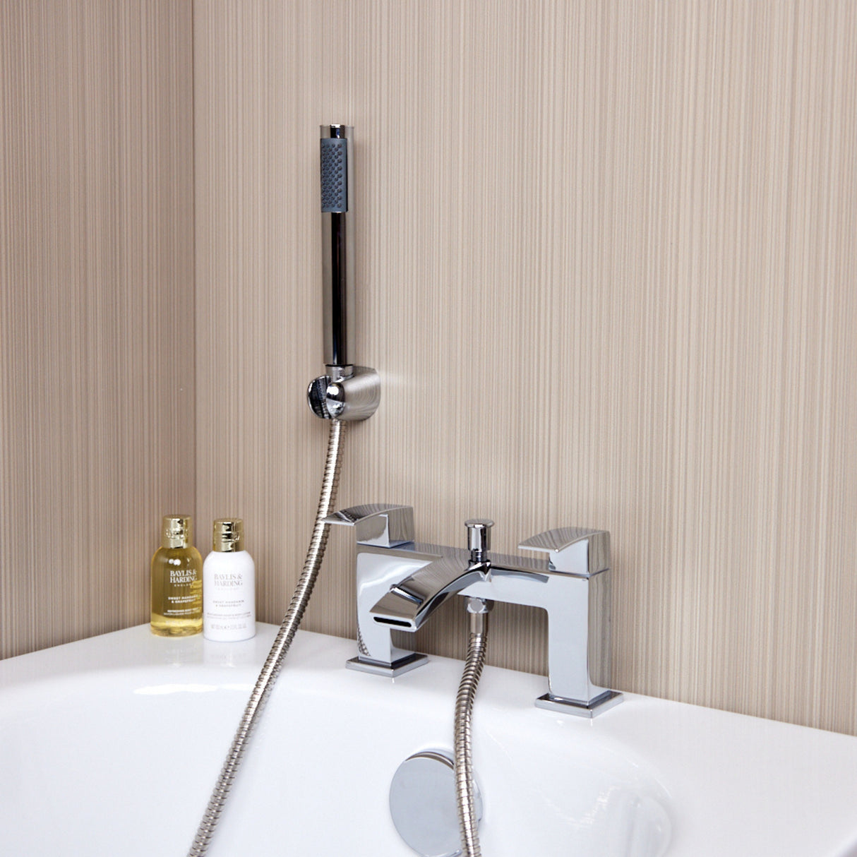 Ellsi Kinlin Waterfall Bath Shower Mixer Tap & Shower Kit CHROME KIN-02-CH LS1