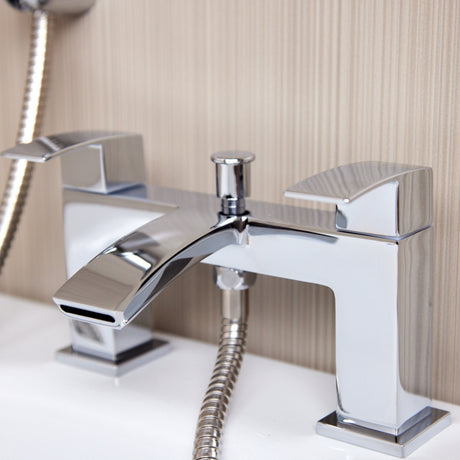 Ellsi Kinlin Waterfall Bath Shower Mixer Tap & Shower Kit CHROME KIN-02-CH LS2