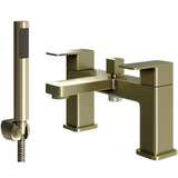 Ellsi Lanza Bath Shower Mixer Tap & Shower Kit BRUSHED BRASS LAN-02-BB