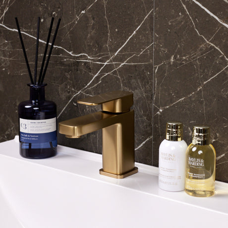Ellsi Lanza Mono Basin Mixer Tap BRUSHED BRASS LAN-01-BB LS1