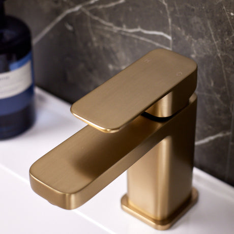 Ellsi Lanza Mono Basin Mixer Tap BRUSHED BRASS LAN-01-BB LS3