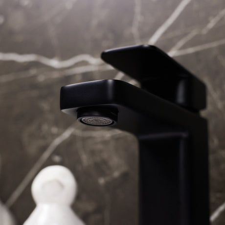 Ellsi Lanza Mono Basin Mixer Tap MATT BLACK LAN-01-MB LS3