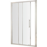 Hudson Reed Apex Sliding Shower Door Chrome, 8mm Glass M1000SS-E8