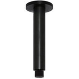 Meir Round Ceiling Shower Arm 150mm Matt Black MA07-150
