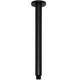 Meir Round Ceiling Shower Arm 300mm Matt Black MA07-300