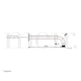 Meir Round Wall Mounted Shower Arm 400mm Tiger Bronze MA09-400-PVDBB LD