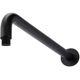Meir Round Wall Mounted Shower Arm 400mm Matt Black MA09-400_1