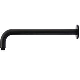 Meir Round Wall Mounted Shower Arm 400mm Matt Black MA09-400_2