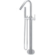 Meir Freestanding Single Lever Bath Shower Mixer Tap With Shower Kit Chrome MB09-C_1