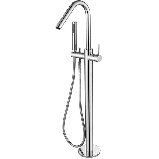 Meir Freestanding Single Lever Bath Shower Mixer Tap With Shower Kit Chrome MB09-C_4