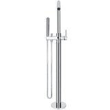Meir Freestanding Single Lever Bath Shower Mixer Tap With Shower Kit Chrome MB09-C_5