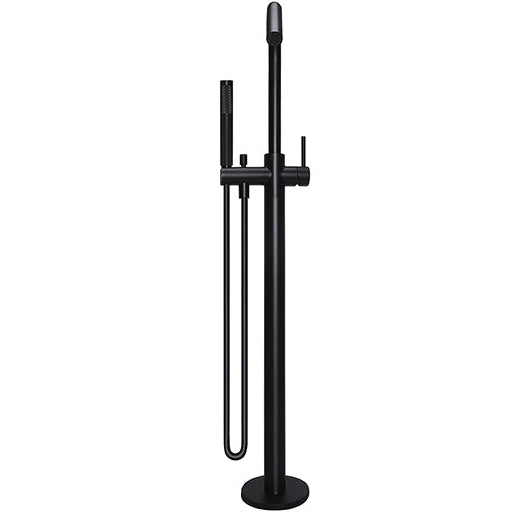 Meir Freestanding Single Lever Bath Shower Mixer Tap With Shower Kit Matt Black MB09_4