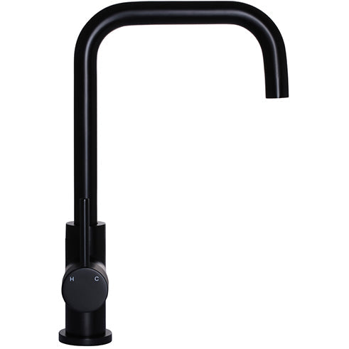 Meir Square Neck Single Lever Kitchen Mixer Tap Matt Black MK02_2
