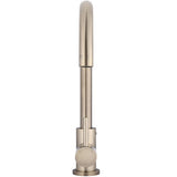 Meir Round Swan Neck Kitchen Mixer Tap Champagne MK03-CH_3